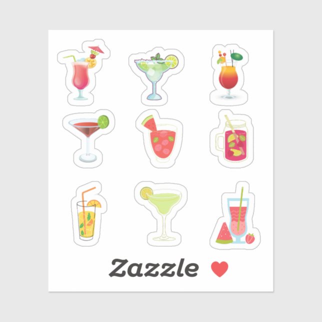 Mocktail Stickers (Sheet)