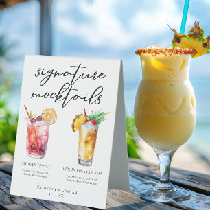 Mocktails Menu Shirley Temple Piña Colada