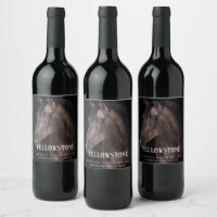 Mockup Horse Equine Western Custom Wine Labels