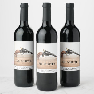 Mockup Six Shooter Custom Wine Labels