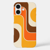 Mod 1970s Retro Style Geometric Design