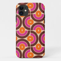 Mod 1970s Retro Style Geometric Design