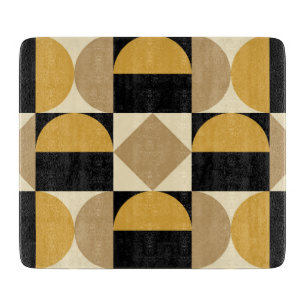 Mod 1970s Retro Style Geometric Design Cutting Board