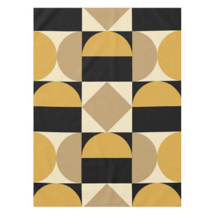 Mod 1970s Retro Style Geometric Design Tablecloth