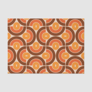 Mod 1970s Retro Style Geometric Design Tissue Paper