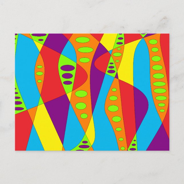 Mod Abstract Postcard (Front)