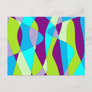 Mod Abstract Postcard