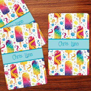 Mod Abstract Summer Frozen Treat Theme Playing Cards