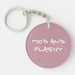 Mod and Flashy Acrylic Keychain