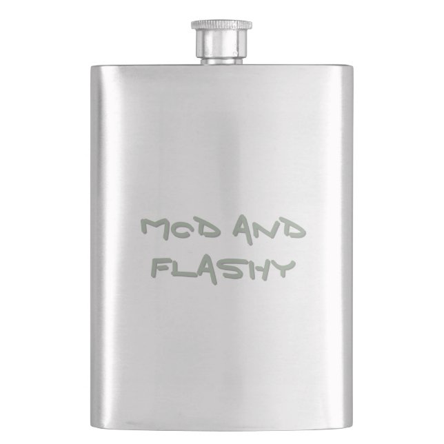 Mod and Flashy Classic Flask (Front)
