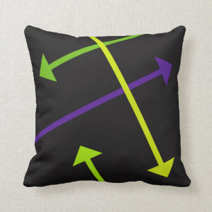 Mod Arrow on Black Cushion