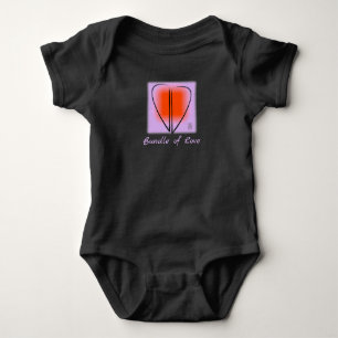 Mod Art Heart Baby Bodysuit