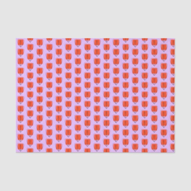 Mod Art Heart Tissue Paper (Front)