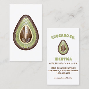 mod avocado business card