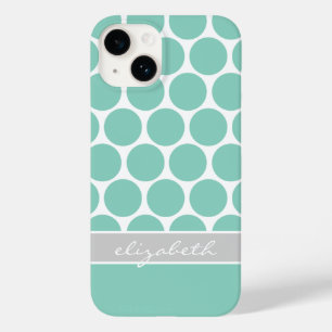 Mod Big Dots Custom Monogram Case-Mate iPhone 14 Case