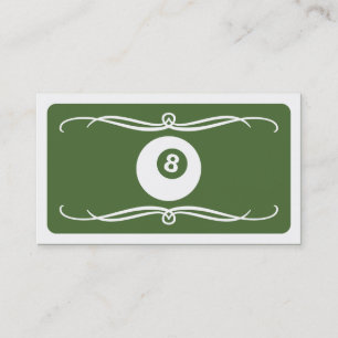 mod billiard (colour customisable) business card