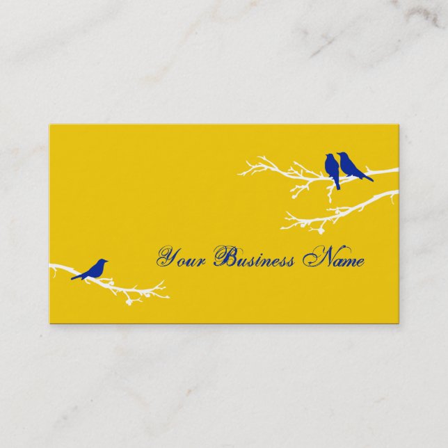 mod birds business card (Front)