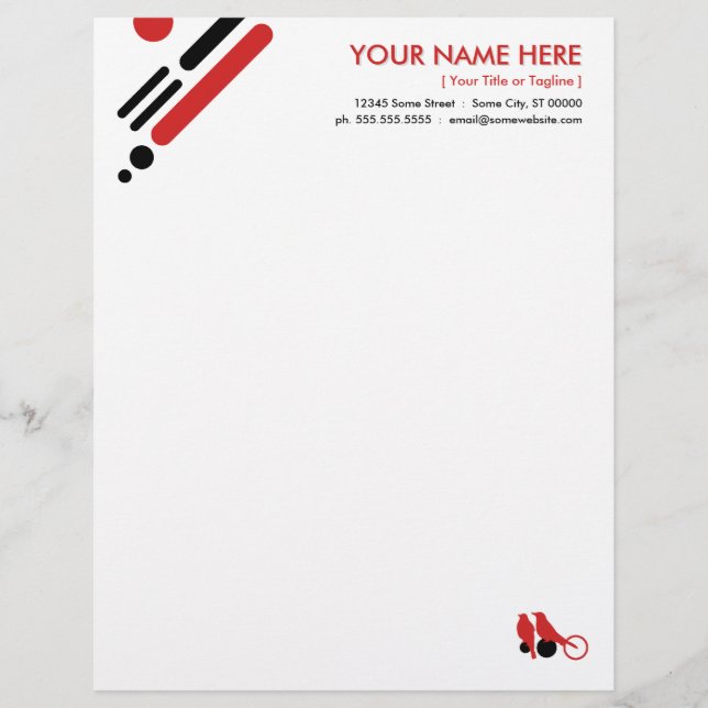 mod birds letterhead template (Front)