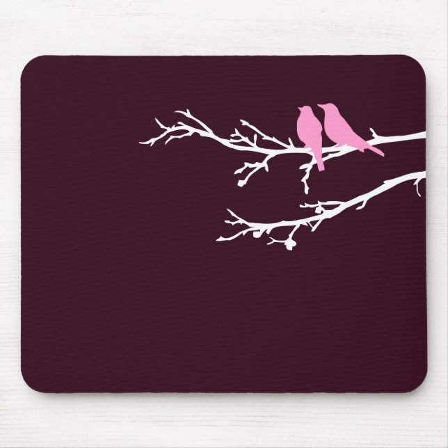 mod birds mouse pad (Front)