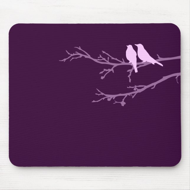 mod birds mouse pad (Front)