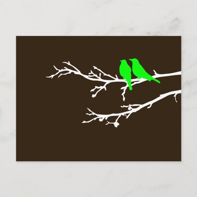 mod birds postcard (Front)