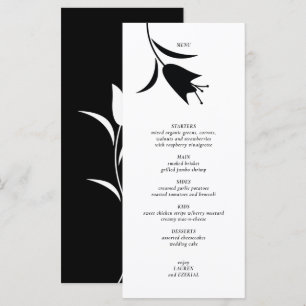 MOD BLACK TULIP WEDDING MENU