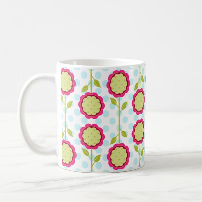 Mod Blooms Cofee Mug (Left)