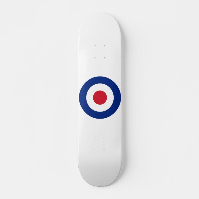 MOD Blue Red and White Skateboard | MOD Gifts (Front)