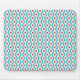Mod blue & red circles graphic design case skin mouse pad