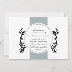 mod bridal shower invitation