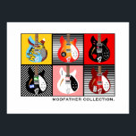 Mod Brit Pop Art electric guitar collection Poster<br><div class="desc">Mod Brit Pop Art electric guitar collection Poster</div>