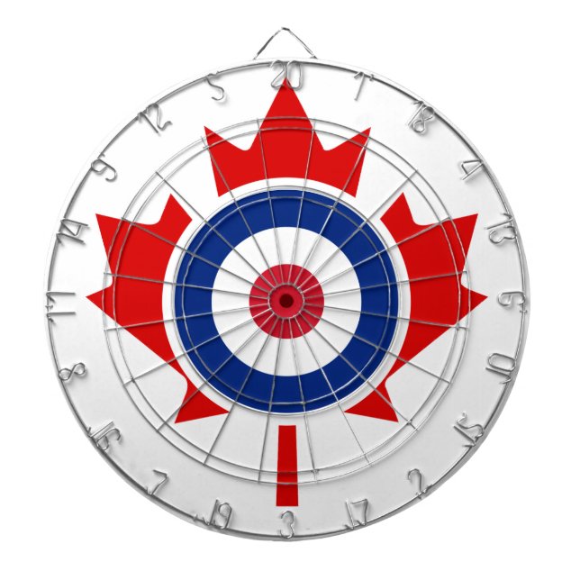 Mod Canada Curling Hockey Target Roundel Dartboard (Front)