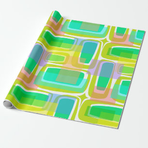 Mod Century Pastel Wrapping Paper