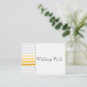 Mod chevron yellow ombre wishing well cards (Standing Front)