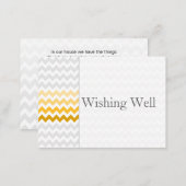 Mod chevron yellow ombre wishing well cards (Front/Back)