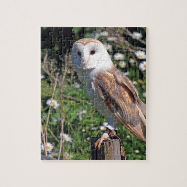 Mod Chic Classy Destiny Owl Jigsaw Puzzle (Vertical)