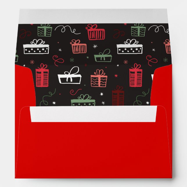 Mod Christmas Gifts Envelopes (Back (Bottom))