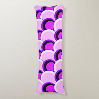 Mod Circles Pink and Purple Body Cushion