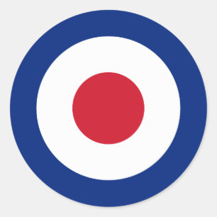 Mod - Classic Roundel - Bullseye Archery Target Round Sticker