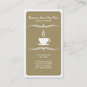 mod coffee business card