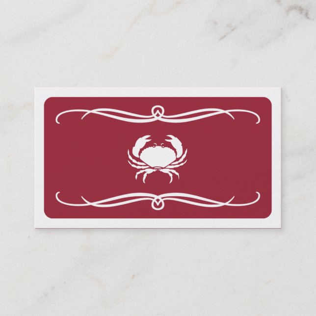 mod crab (colour customisable) business card (Front)
