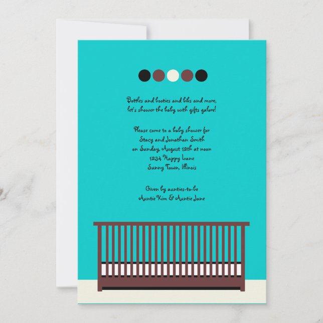 Mod Crib Invitation (Front)