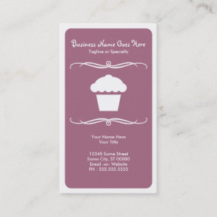 mod cupcake business card