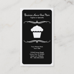mod cupcake business card