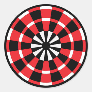 Mod Dartboard Classic Round Sticker
