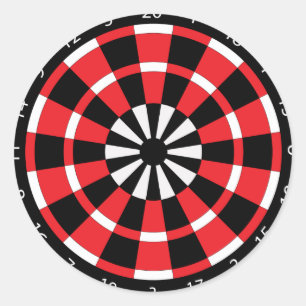 Mod Dartboard Classic Round Sticker
