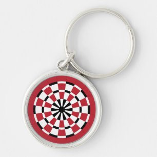 Mod Dartboard Key Ring