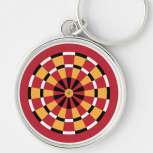 Mod Dartboard Key Ring