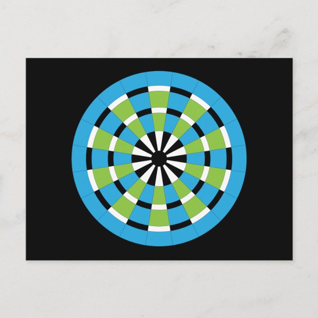 Mod Dartboard Postcard (Front)
