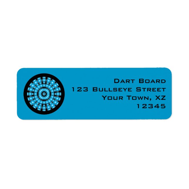 Mod Dartboard Return Address Label (Front)